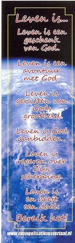 Boekenlegger leven is