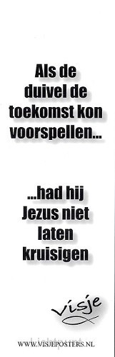 Boekenlegger visje als de duivel de toek