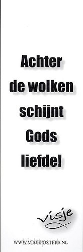 Boekenlegger visje achter de wolken schi