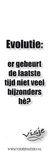 Boekenlegger visje evolutie er gebeurt