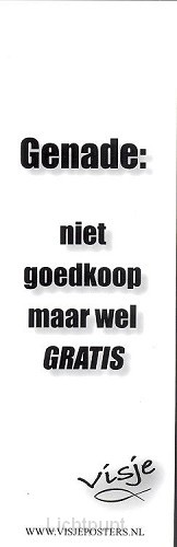 Boekenlegger visje genade niet goedkoop