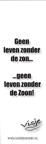 Boekenlegger visje geen leven zonder de