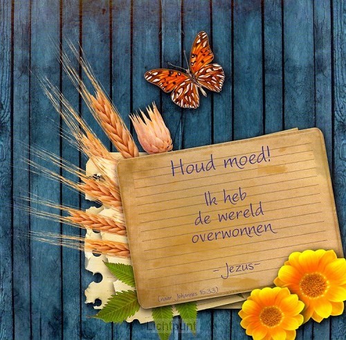 Kaart m env houd moed ik heb de wereld