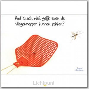 Prentbriefkaart kon noach niet meteen de