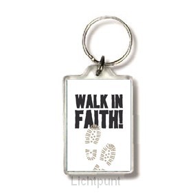 Sleutelhanger walk in faith