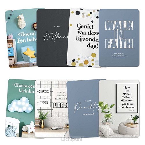 8 minikaartjes Puur serie 4