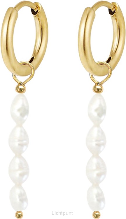 Gouden oorbellen parel Matt 13:45-46