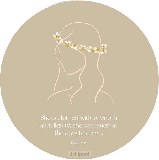 Muurcirkel She is clothed