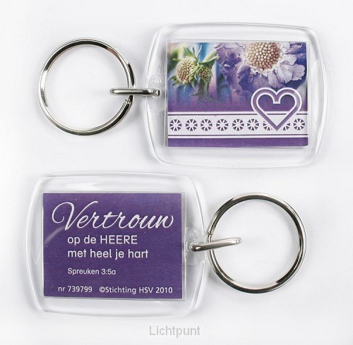 Sleutelhanger vertrouw op de HEERE HSV