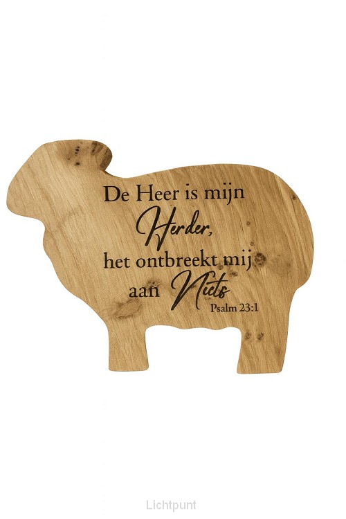 Homedecor/coaster Schaap de heer is mijn