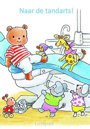 Ansichtkaart 15x10,5 naar de tandarts!