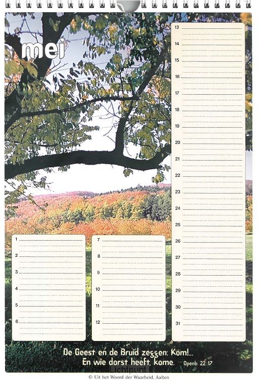 Verjaardagskalender & jaarplanner