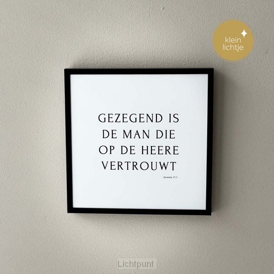 Gezegend is de man