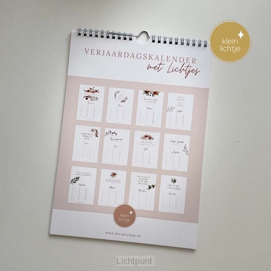 Verjaardagskalender bloem