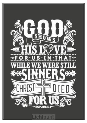 Kadobord God shows His love