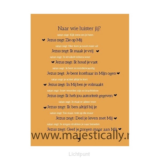 Kaart naar wie luister jij