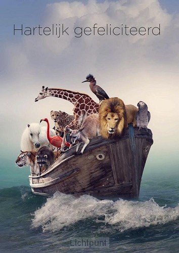 Kaart Hartelijk gefeliciteerd  Ark van N