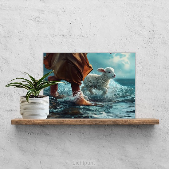 Plexiglas A4 ''Naast je lopen''