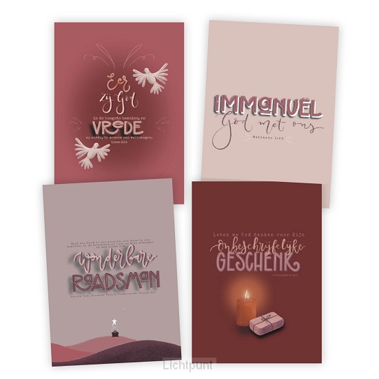 Voordeelpak 12 kerstkaarten 2022 mar 2