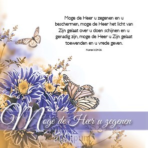 Kadokaartje moge de Heer u zegenen