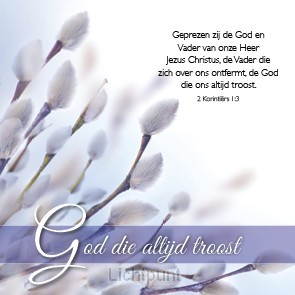 Kadokaartje God die altijd troost