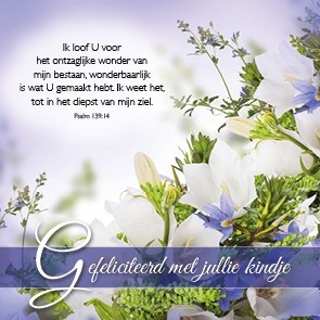 Kadokaartje gefeliciteerd jullie kindje