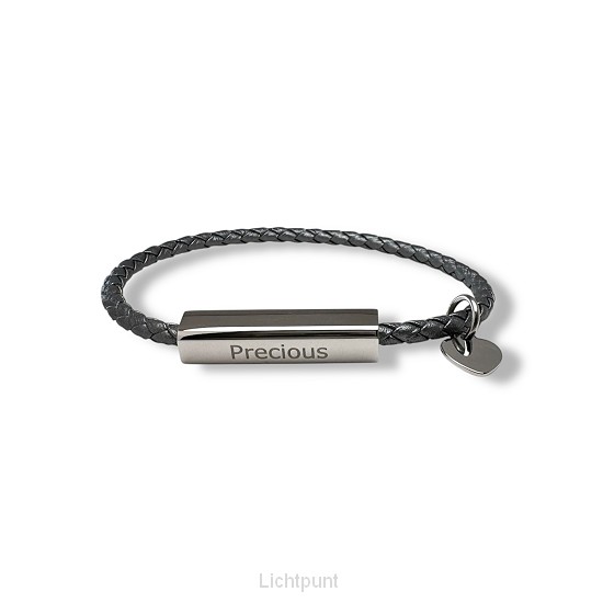 Armband Precious  grijs  19 cm