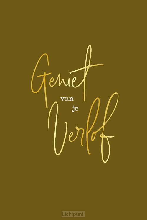 Kaart geniet van je verlof