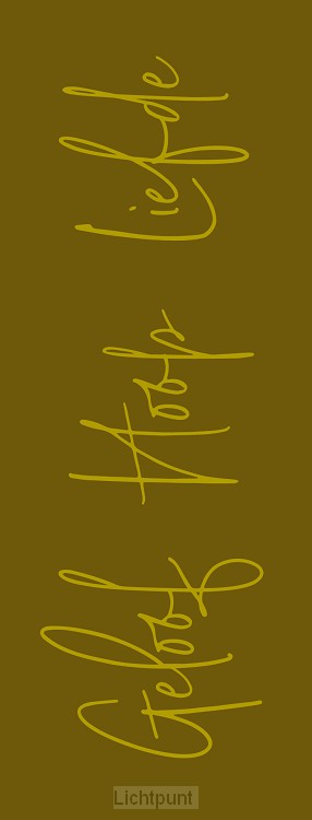 Boekenlegger geloof hoop en liefde