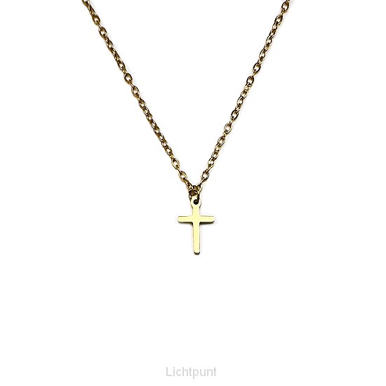 Ketting kruisje XS - goud