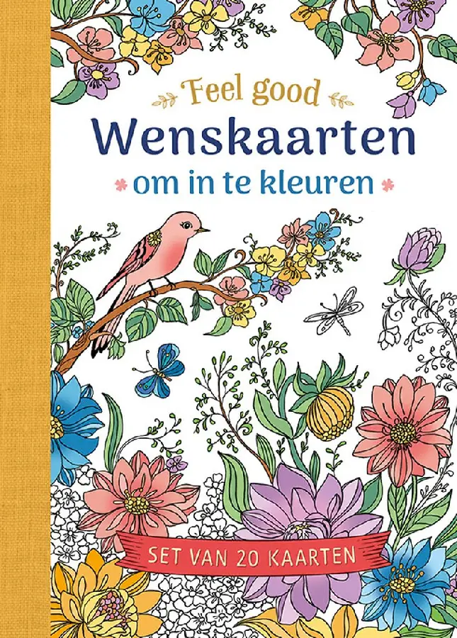 Wenskaarten om in te kleuren - feel good