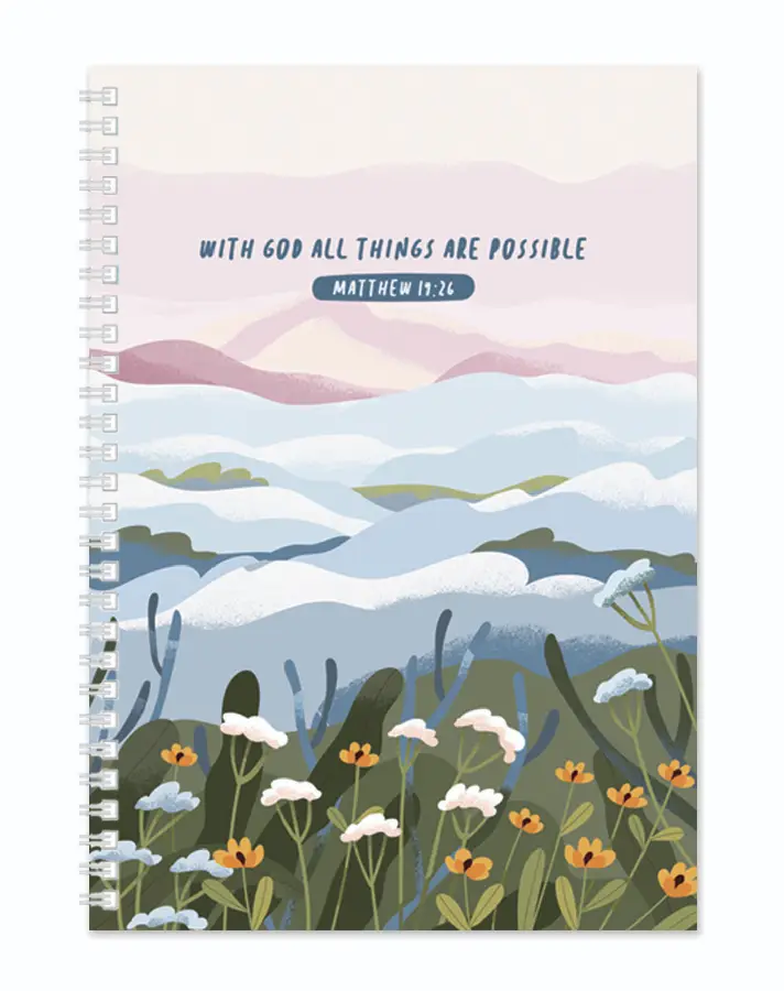 Softcover Journal With God all things
