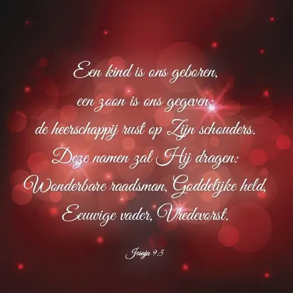 Kerstkaart wonderbare raadsman