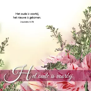 Kaart het oude is voorbij