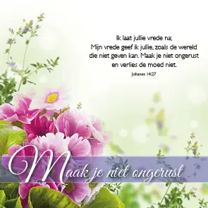 Kaart maak je niet ongerust