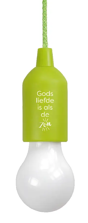 Led lamp groen Gods liefde is al de zon
