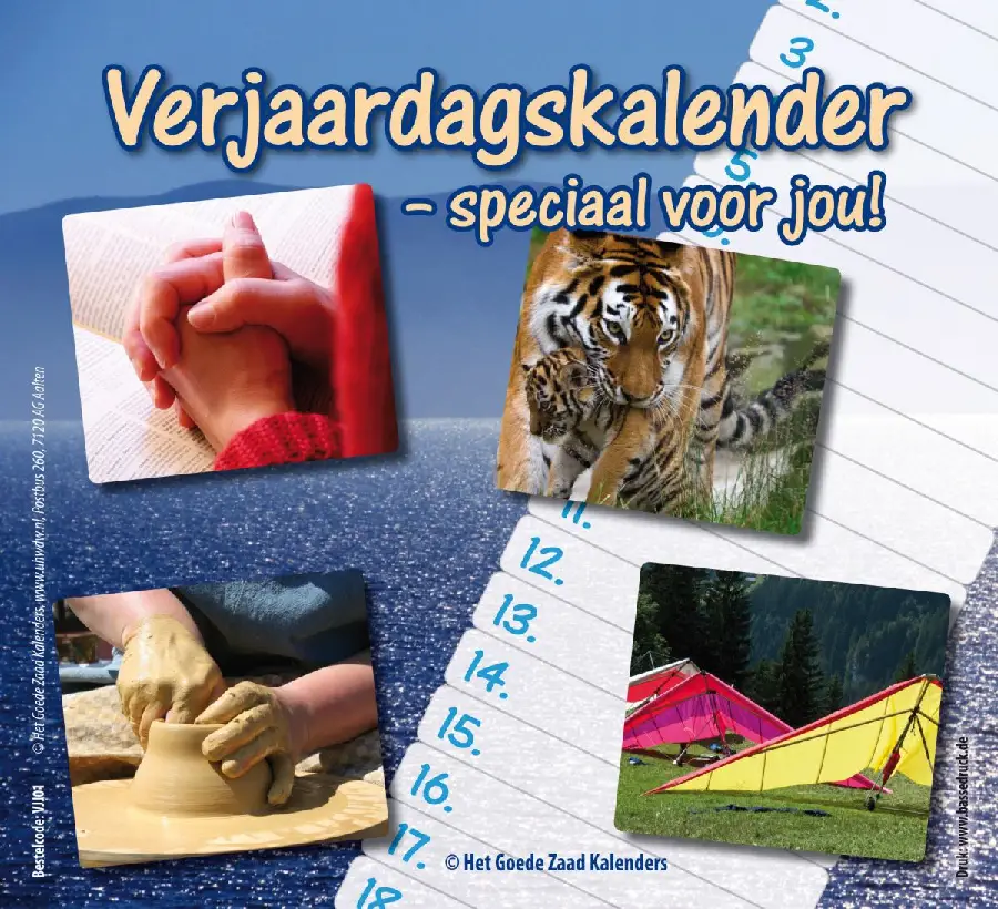 Verjaardagskalender speciaal voor jou