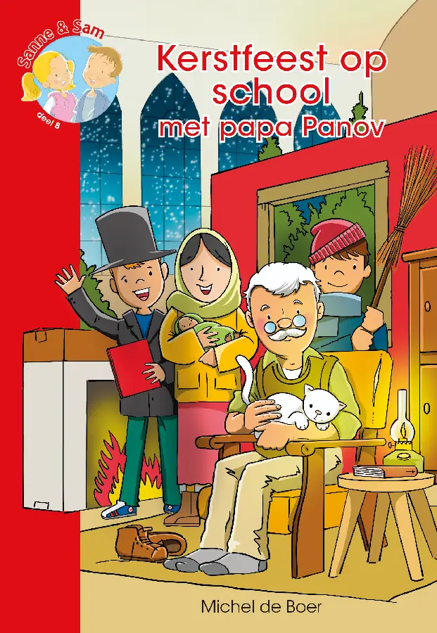 Kerstfeest op school met papa panov  #