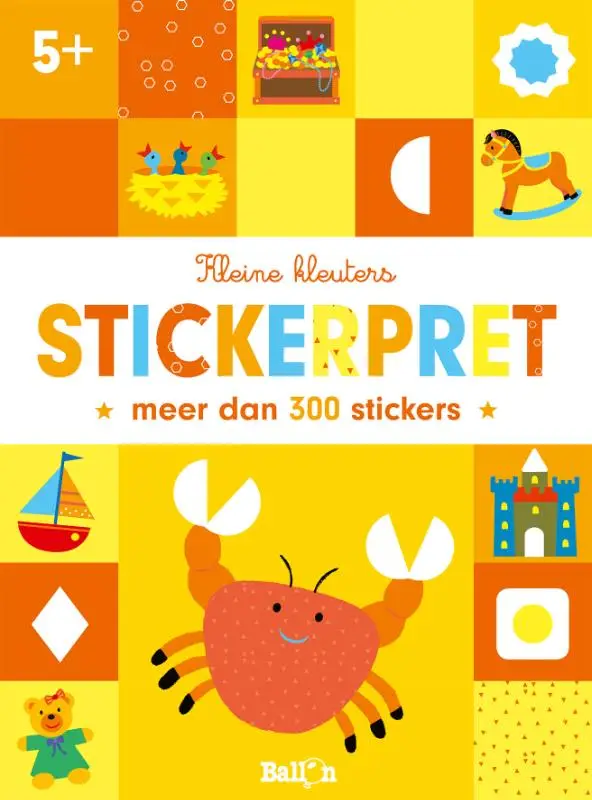 Stickerpret krab  5+