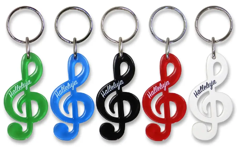 Sleutelhanger muzieksleutel