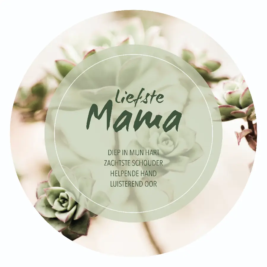 Muurcirkel Liefste mama