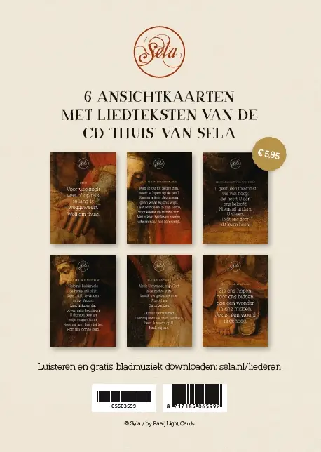 Thuis kaartenset (6 assorti)