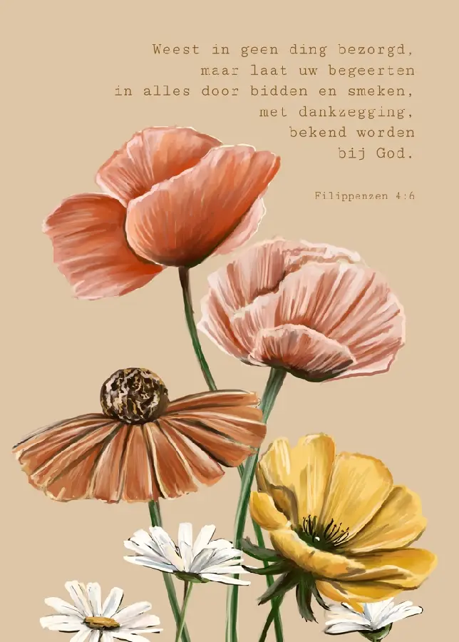 Poster A4 Weest in geen ding bezorgd