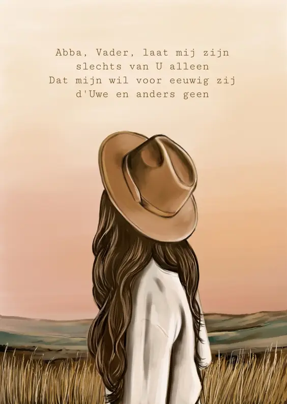 Poster A4 Abba, Vader, laat mij zijn