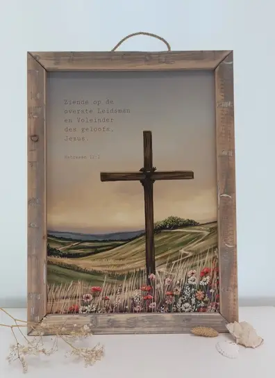 Schilderij A3 Ziende op de overste...