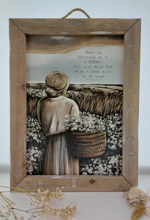 Schilderij A3 Maar ik vertrouw op U