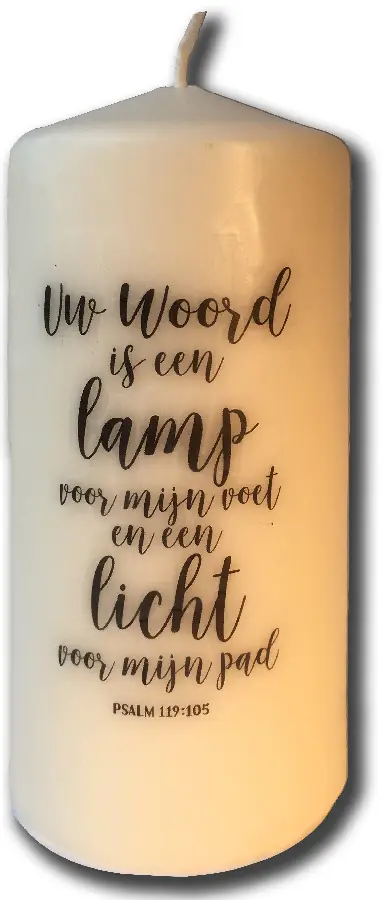 Kaars Uw woord is een lamp