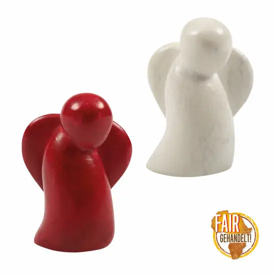 Speksteen engel klein rood